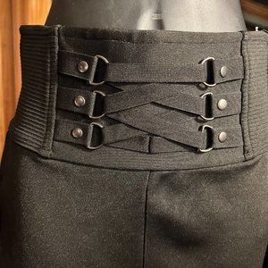 Bebe corset pants  Skinny Pants with Corset Accent